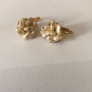 Elegant Pearl Cluster Earrings